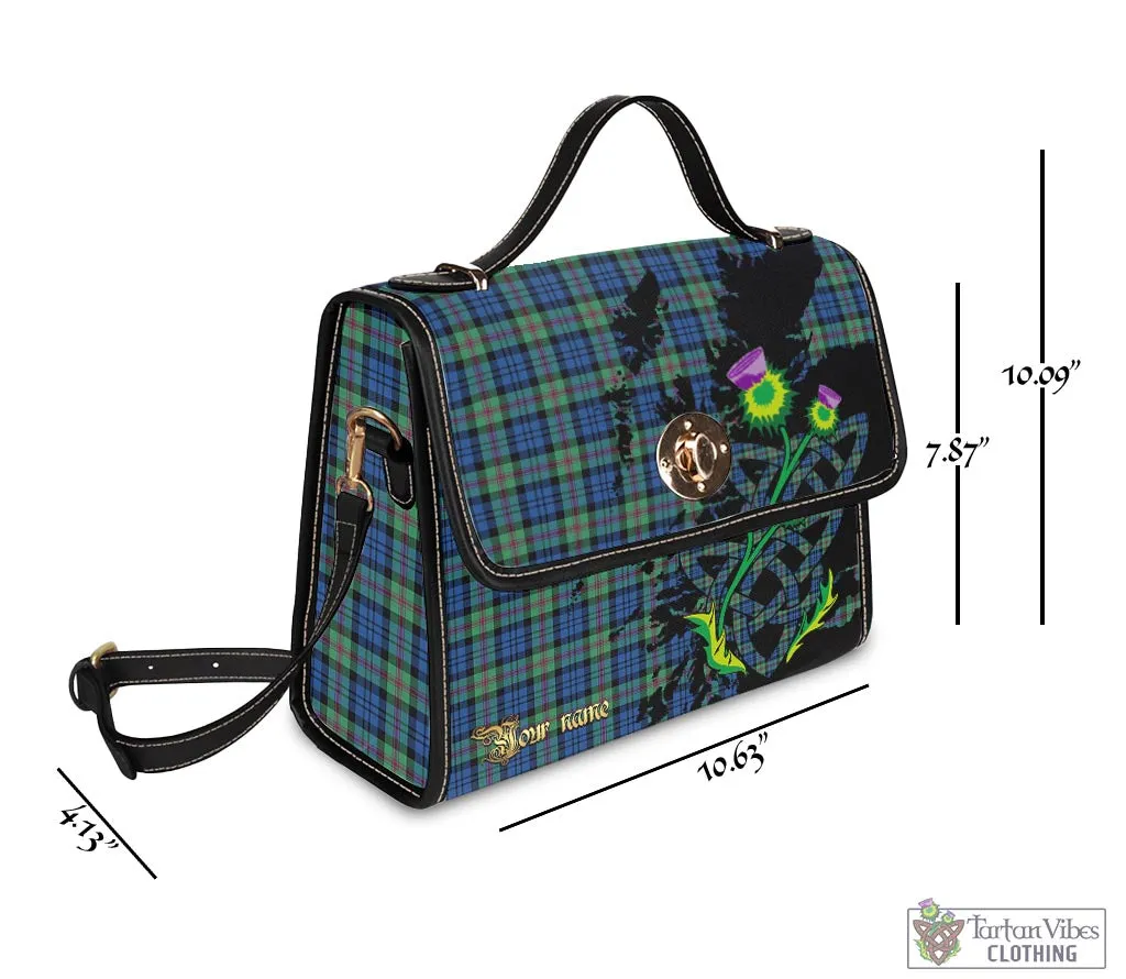 Baird Ancient Tartan Waterproof Canvas Bag with Scotland Map and Thistle Celtic Accents