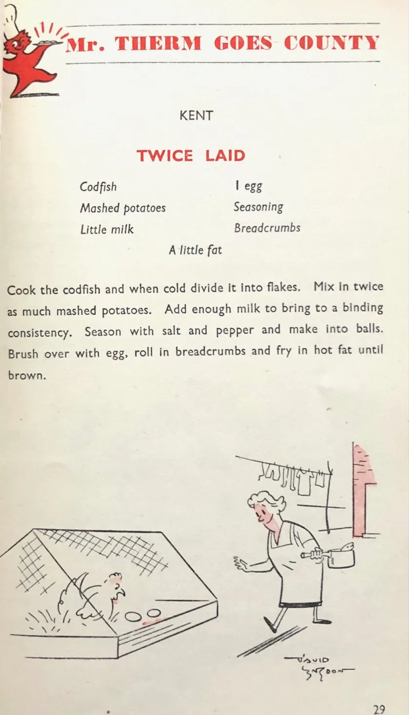 (British) [Heath, Ambrose]. Mr. Therm Goes County: 160 Famous County Recipes.