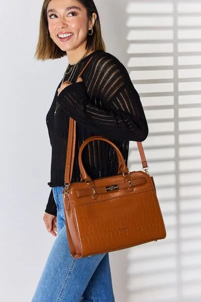 David Jones Percilla Textured Vegan Leather Handbag