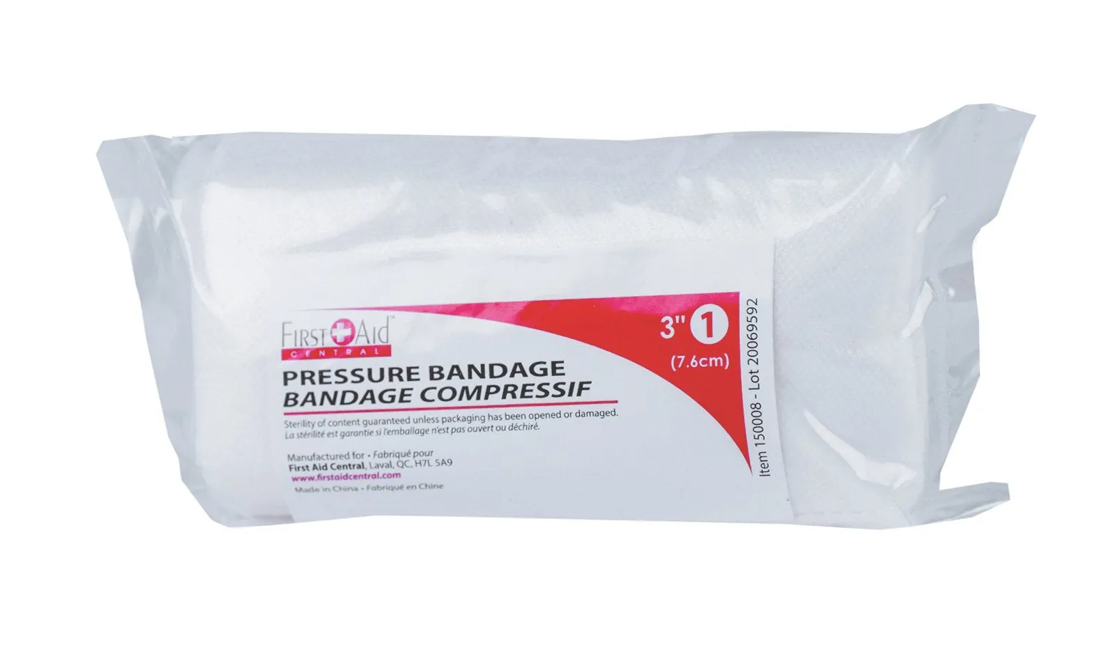 First Aid Central Pressure Bandage