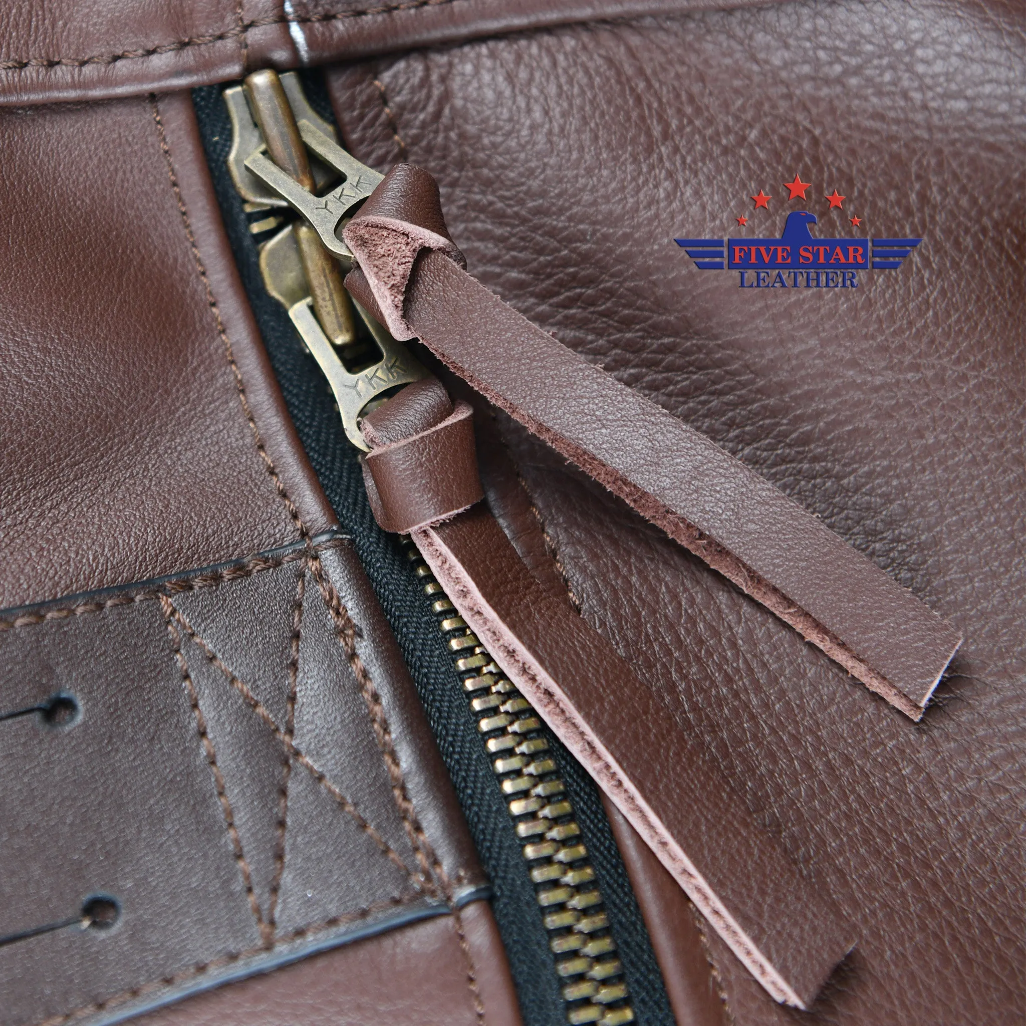 FiveStar Leather Steerhide Russet Brown Heavy Duty Travel Bag Tank Bag luggage bag backpack laptop bag