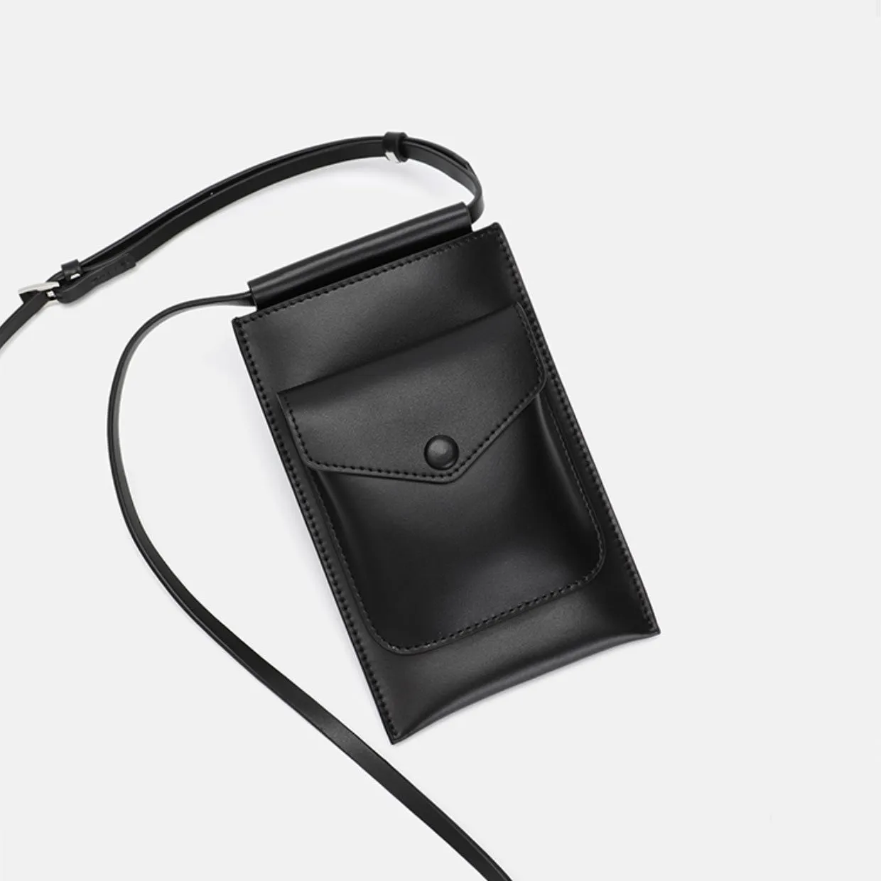 Mini Womens Leather Phone Crossbody Bag Brown Shoulder Bag