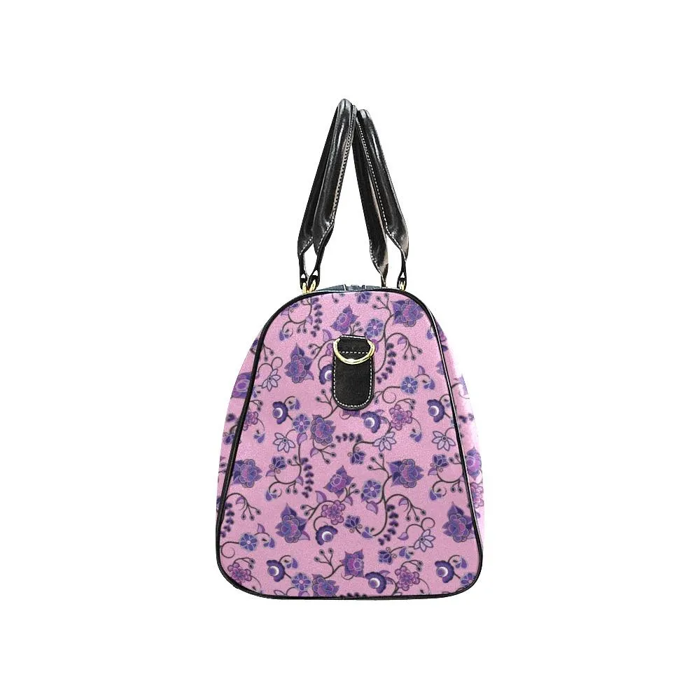 Purple Floral Amour Waterproof Travel Bag