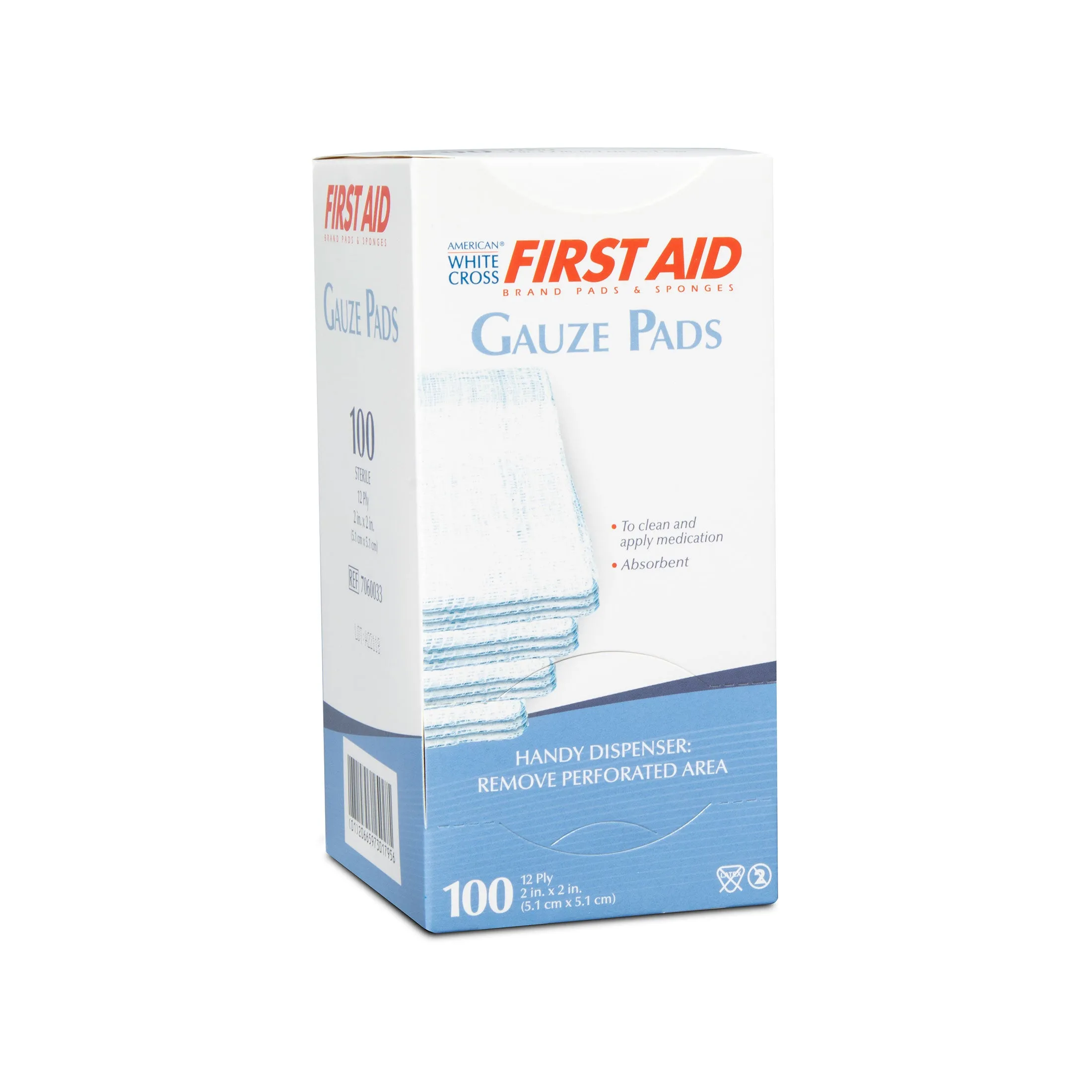 Sterile Gauze Pad, 2" x 2", 12-ply