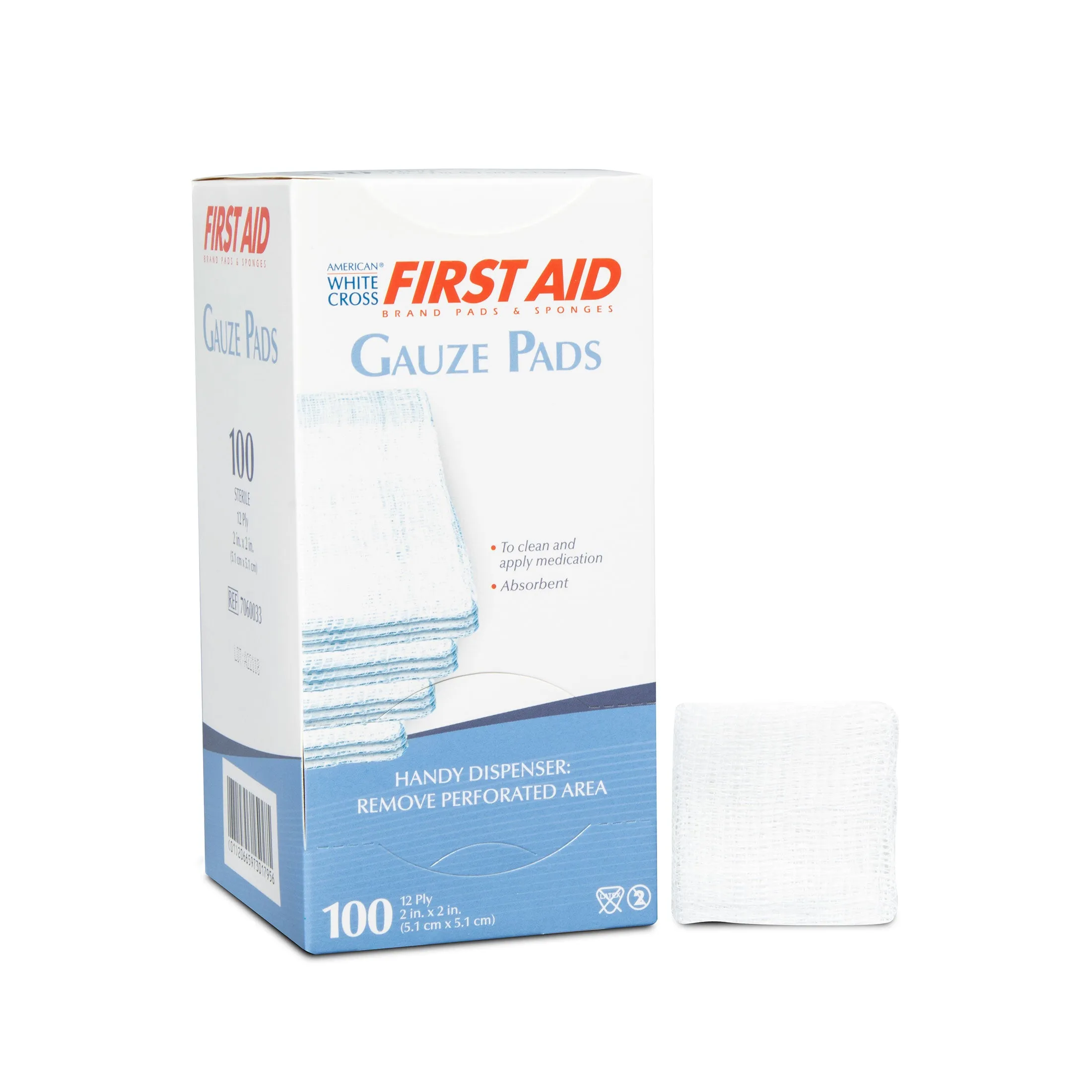 Sterile Gauze Pad, 2" x 2", 12-ply